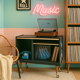 Vinyl storage unit on wheels