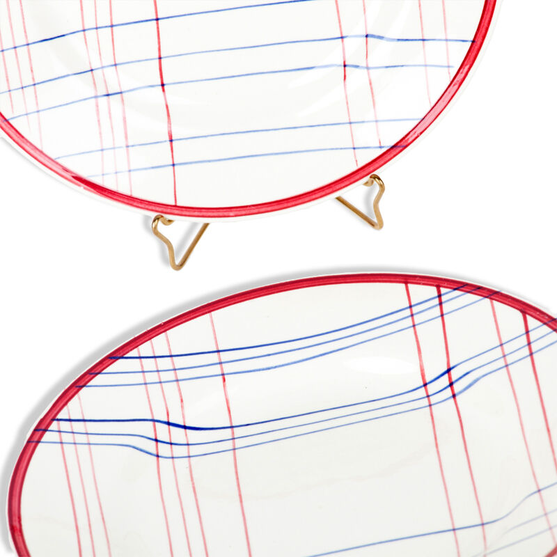 Lot of 8 plates to dessert gien France brigitte 1938-1960