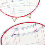 Lot of 8 plates to dessert gien France brigitte 1938-1960