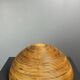 Italian midcentury pencil reed rattan brass Fungo mushroom table lamp 1970s