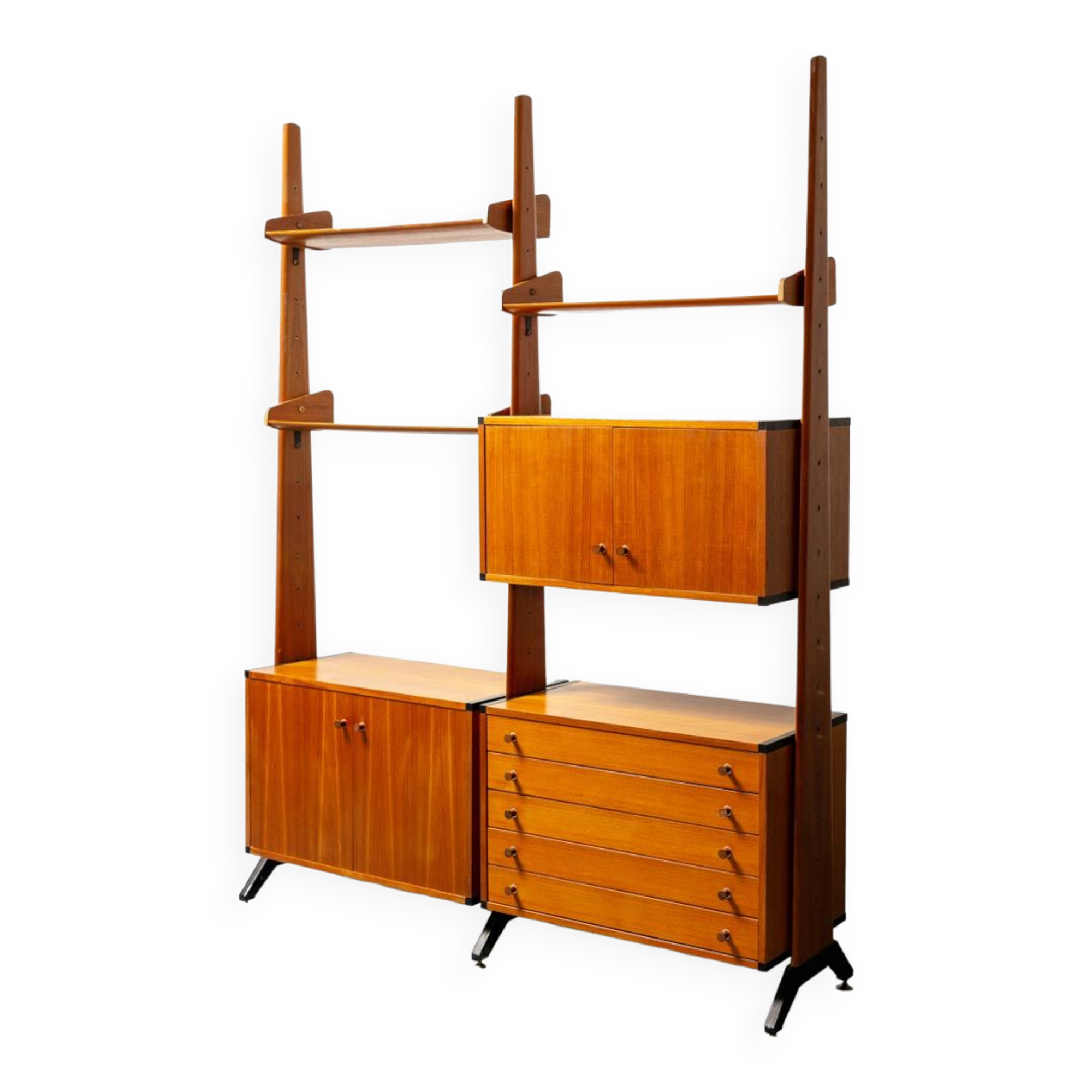 Bookcase teak av furniture 60s vintage