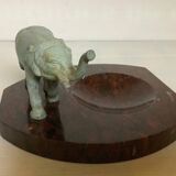 Marble elephant ashtray/trinket tray