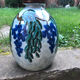 Vase art deco decoration with wisteria signed camille tharaud