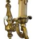 5-arm chandelier + 4 wall sconces MD bronze Louis XV style