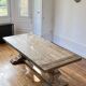 Table monastère en bois ancien - Spirito 200 par 100 cm