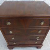 Mahogany veneer bar furniture, English manufacture of the XXth century with a drawer