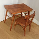 Baumann desk and dark beech child chair