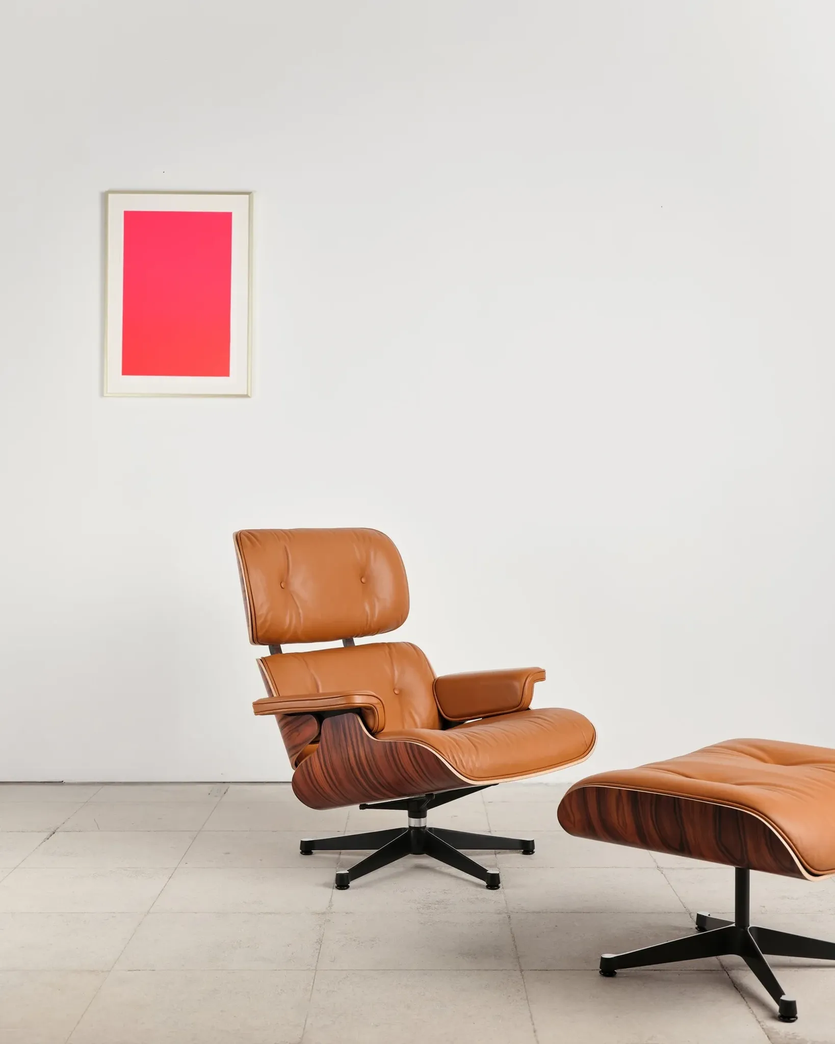 Lounge Chair and ottoman in rosewood by Charles & Ray Eames, Vitra