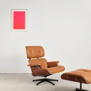 Lounge Chair and ottoman in rosewood by Charles & Ray Eames, Vitra