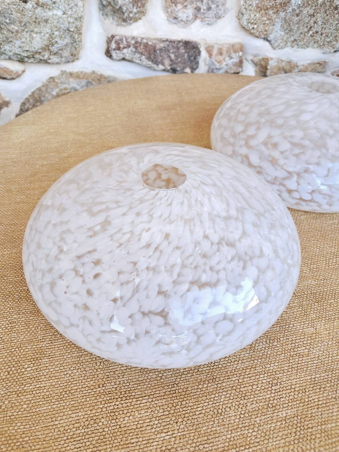 Clichy glass globe lampshade