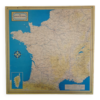 French railway map