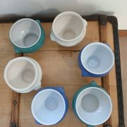 6 antique soup bowls