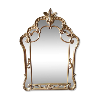 Large golden mirror 90x120cm