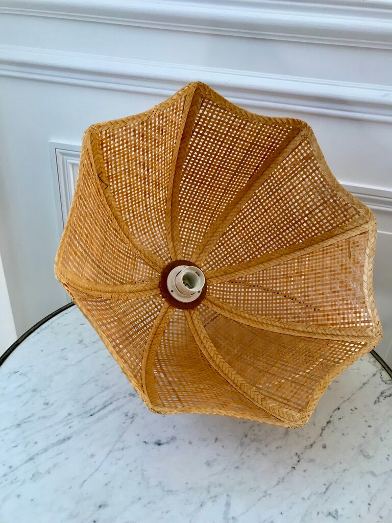 Rattan suspension / petal canning 70s