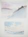René leverd: switzerland, twilight and dawn, original signed watercolor