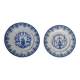 Duo d'assiettes Jules VIEILLARD & Cie XIXè Modèle Moustiers