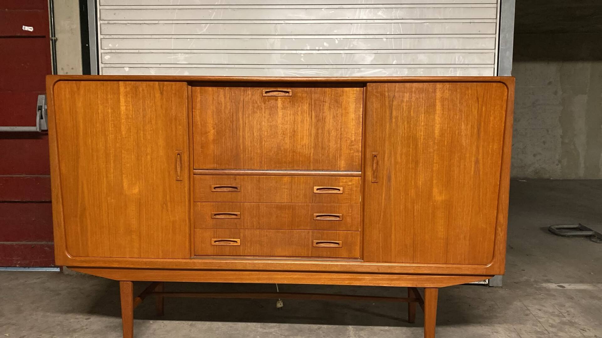Vintage Scandinavian teak enfilade Clausen & son