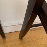 Pair of folding cane chairs