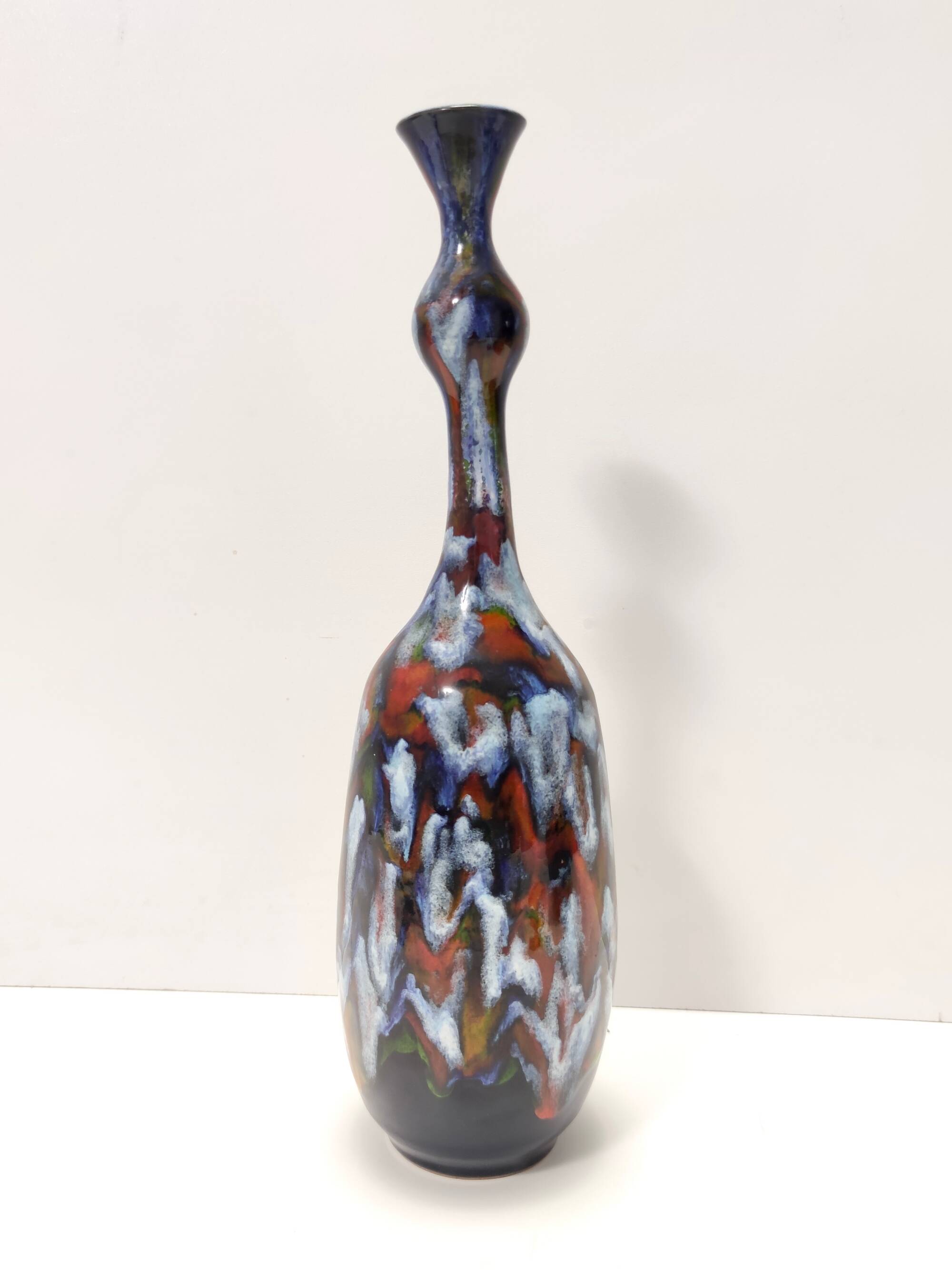 Handmade Ceramic Tulip Vase by Giovanni Poggi for San Giorgio, Italy
