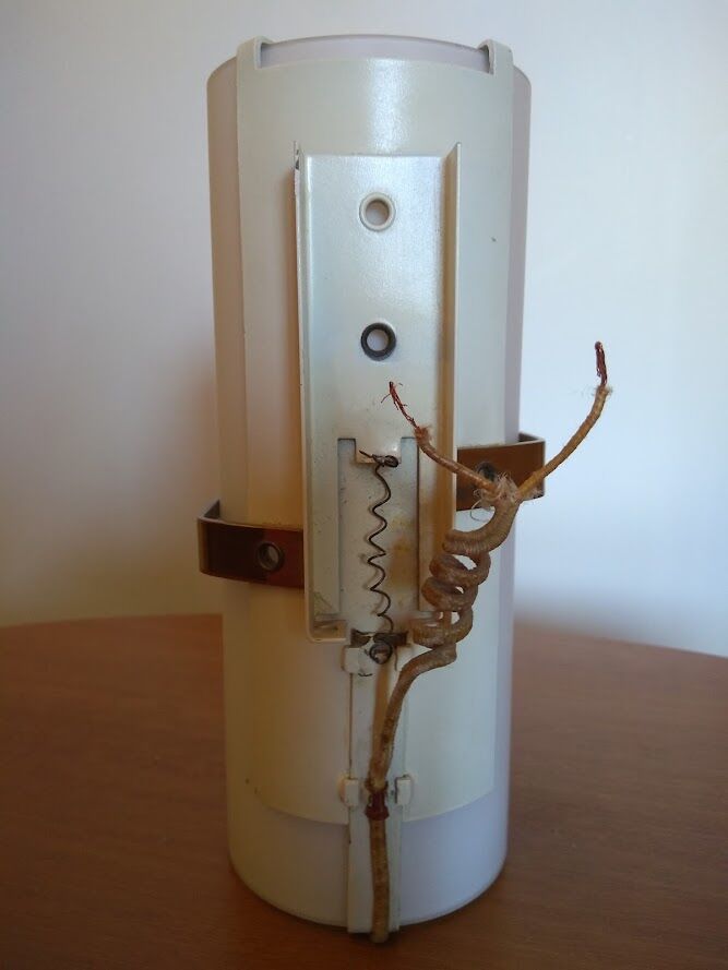 Vintage frosted worm wall lamp