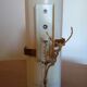 Vintage frosted worm wall lamp