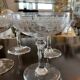 6 champagne glasses. Saint Louis crystal.