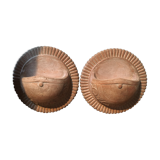 Paire d'appliques en terre cuite