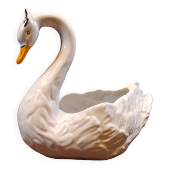 White Swan Cache Pot / Vase