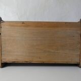 carved wooden shelf