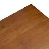 Vintage farm table 1980 solid oak wood