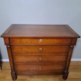 Bureau commode en acajou