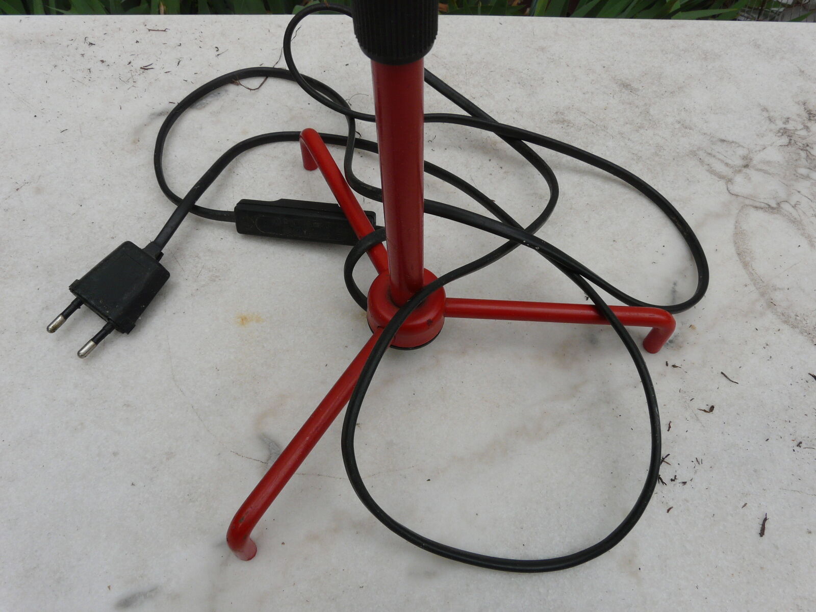 Industrial red metal projector