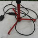 Industrial red metal projector