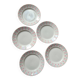Set of 5 flat plates FB 66 Badonviller
