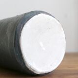 Black vase in Eric Astoul sandstone, the terminal