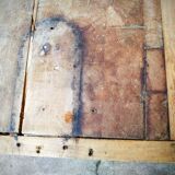 Old butcher's bill in solid beech