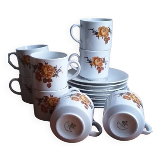 Vintage Bavaria Porcelain Coffee Cups