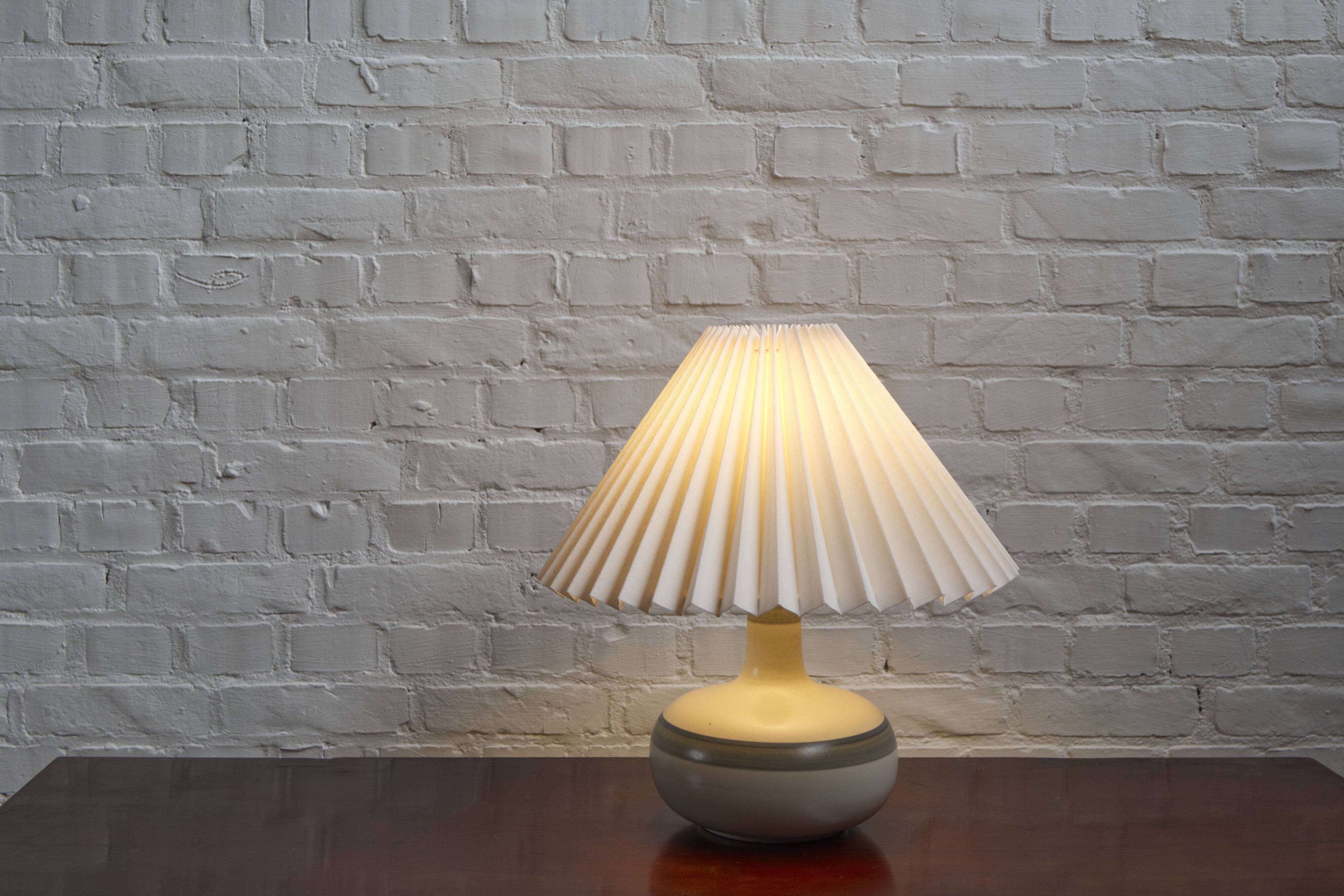 Vintage ceramic table lamp by Axella Stentoj, Denmark, 1960s