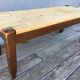 Vintage wooden and straw bench