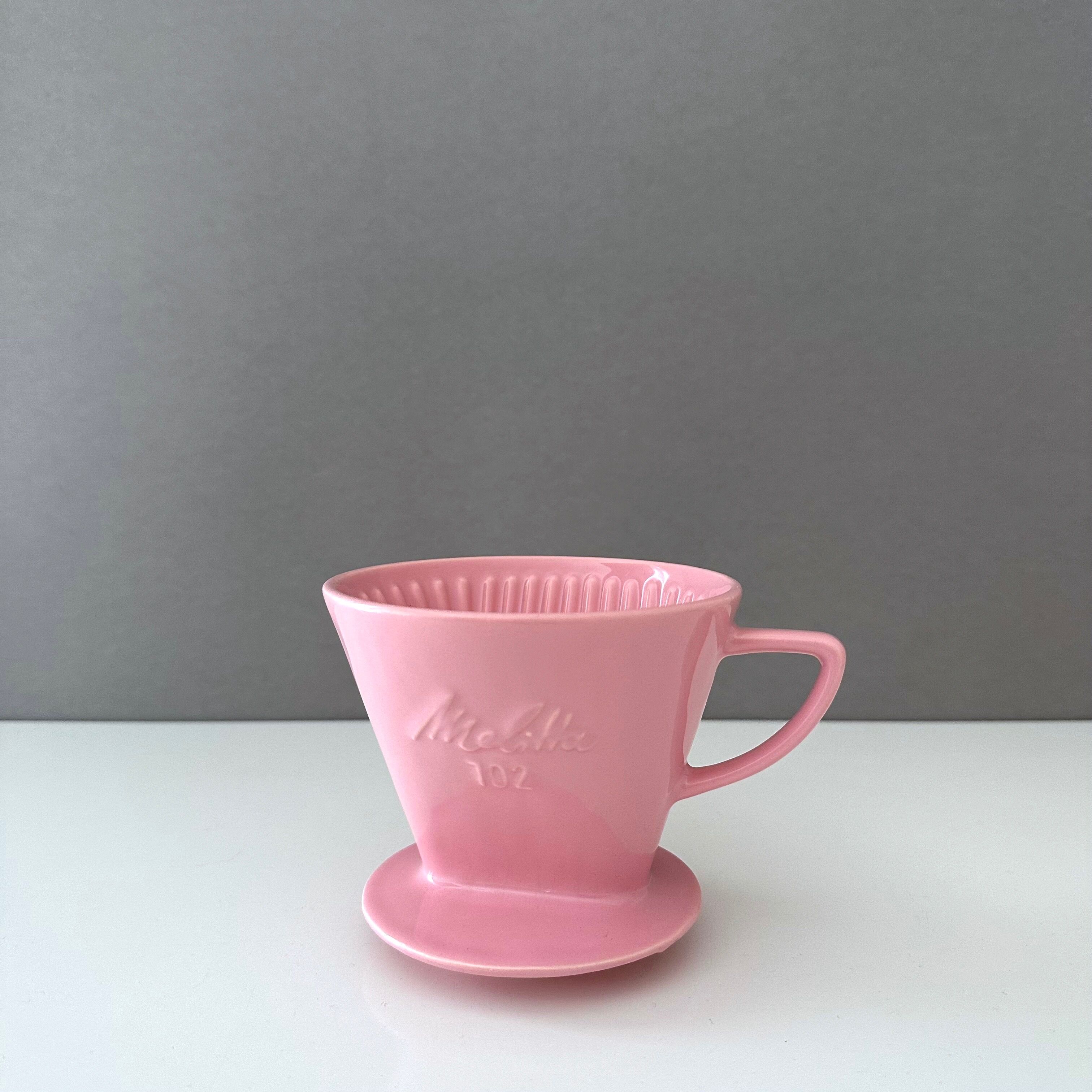 Melitta filter 102, pastel pink, coffee