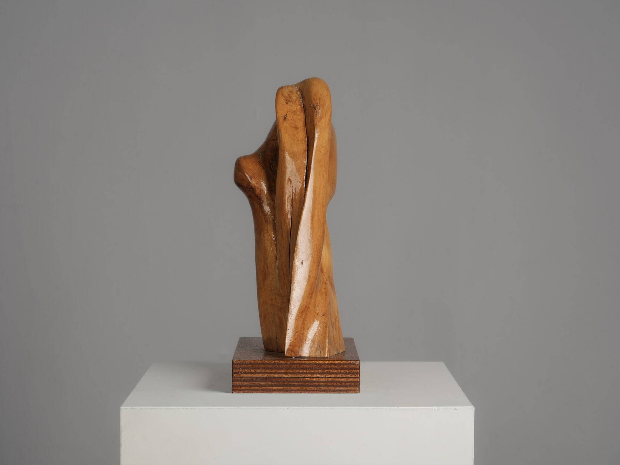Organic wood sculpture by H. Hinfelaar, Netherlands, 1980s