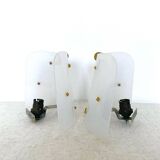 Pair of Plexiglas wall lights, 1960s