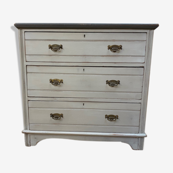 Patinated English chest of drawers from the 30s and 40s