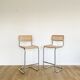 Pair bar chairs Cesca S32 Marcel Breuer, 1970