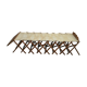 very old camp bed