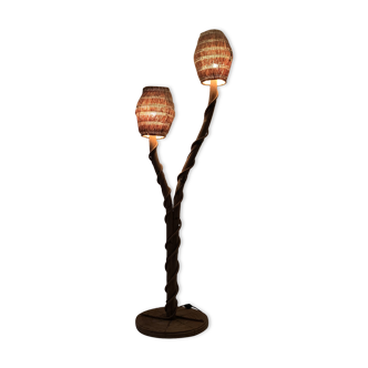 Lamppost 2 coconut rattan bamboo fires