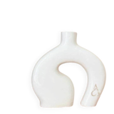 Artisanal Atlas vase varnished