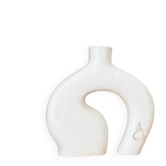 Artisanal Atlas vase varnished