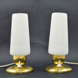 A pair of bedside lamps, 1970s