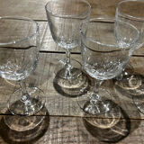 Set of 7 crystal glasses